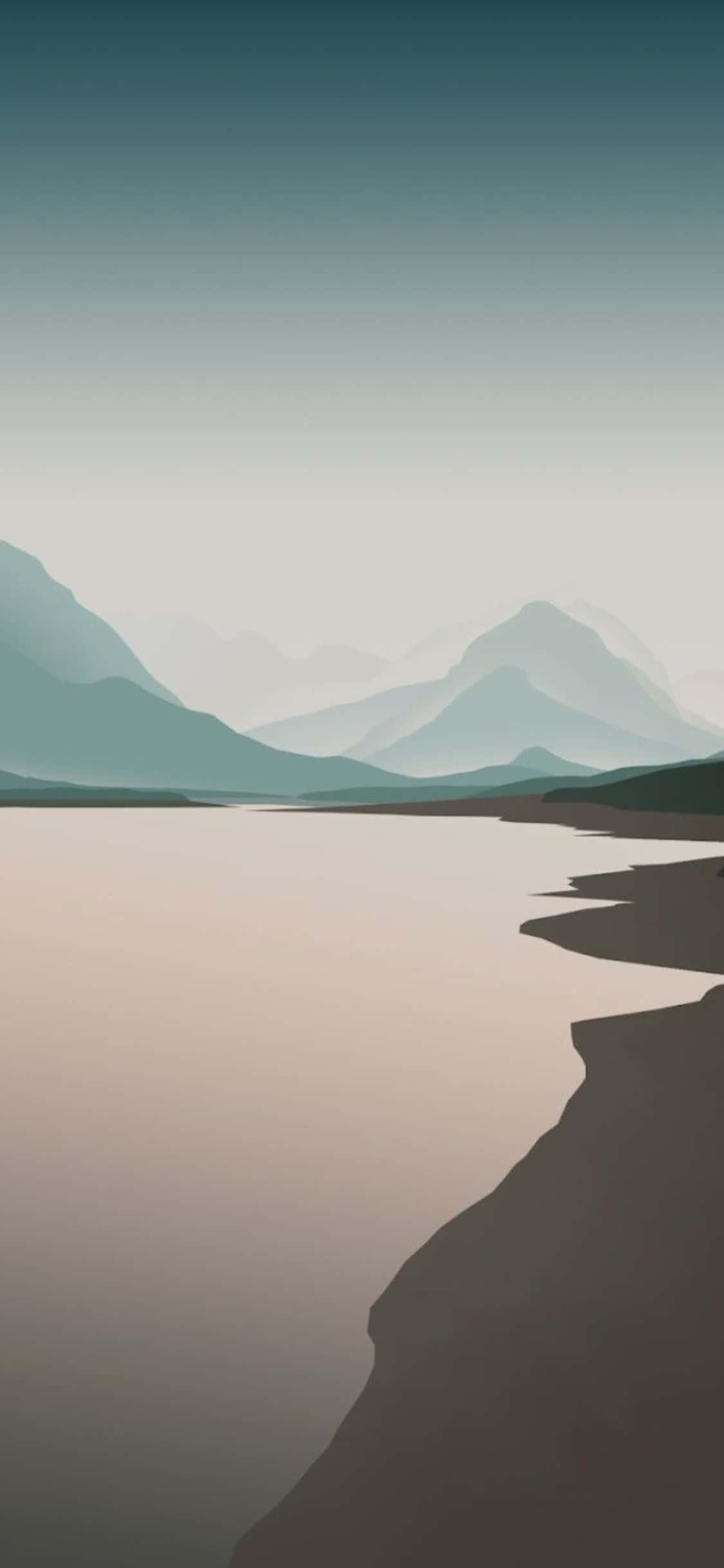 Sleek Minimalistic iPhone X Background Wallpaper