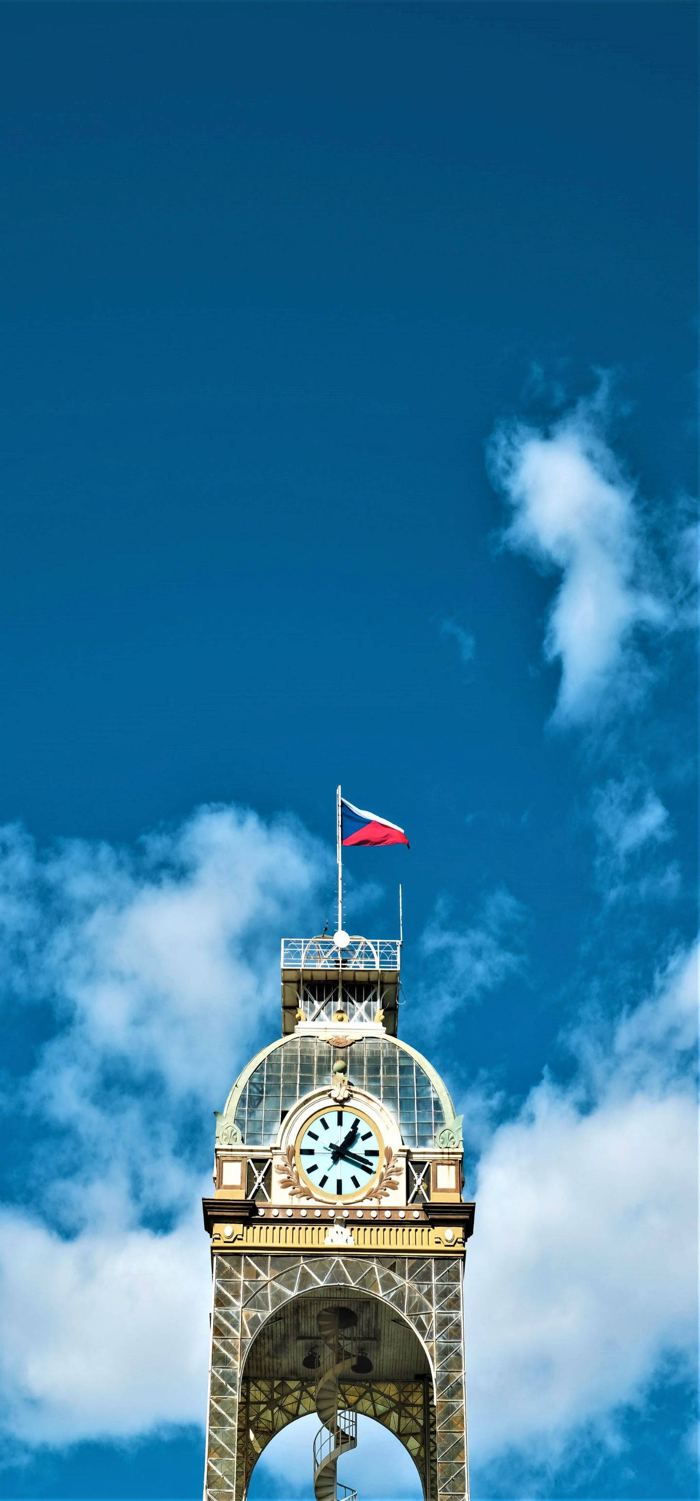 Maliit na Orasan sa Tore sa Czech Republic Wallpaper