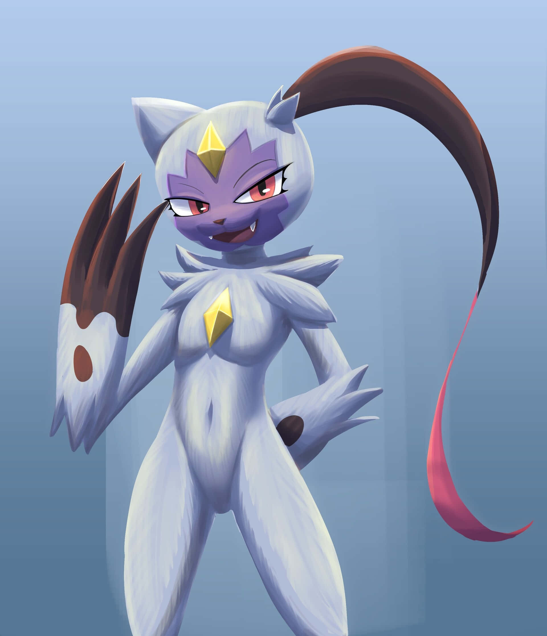 Sneasler Pokemon na Nag-Salute Wallpaper