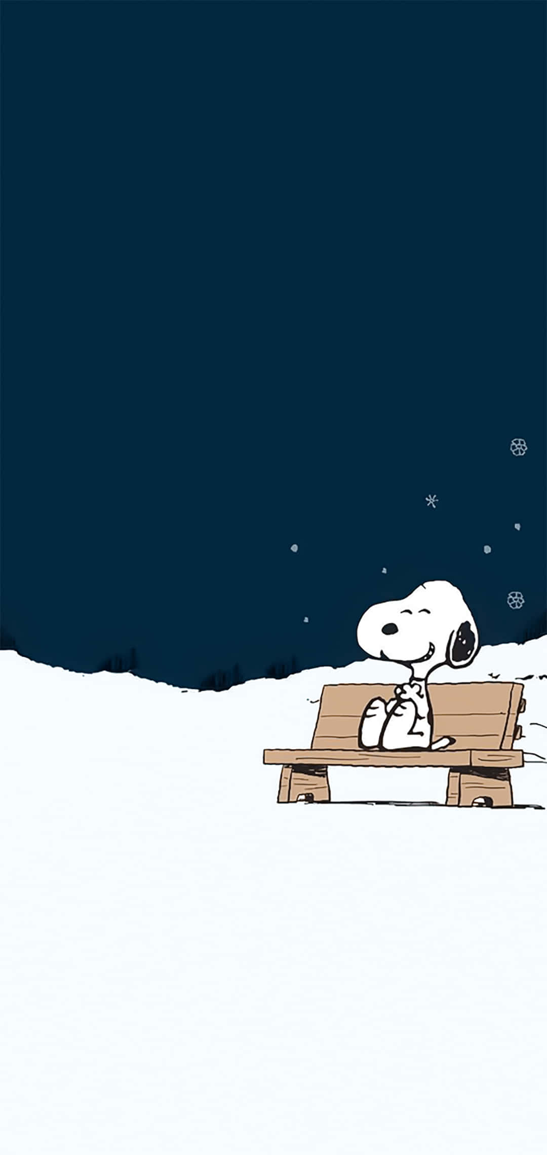 Snoopy Sa Isang Bangko Peanuts Christmas Wallpaper