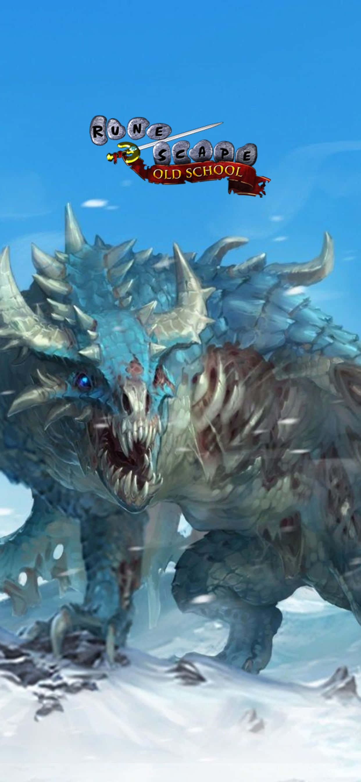 Bundok na Niyebe at Dragon iPhone Xs Max Runescape Oldschool Background Wallpaper