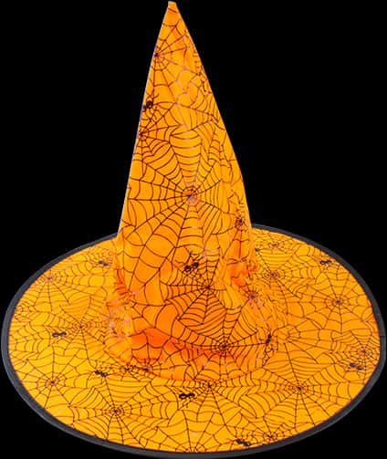Sombrero ng Bruha na may Sapot ng Gagamba para sa Halloween Wallpaper