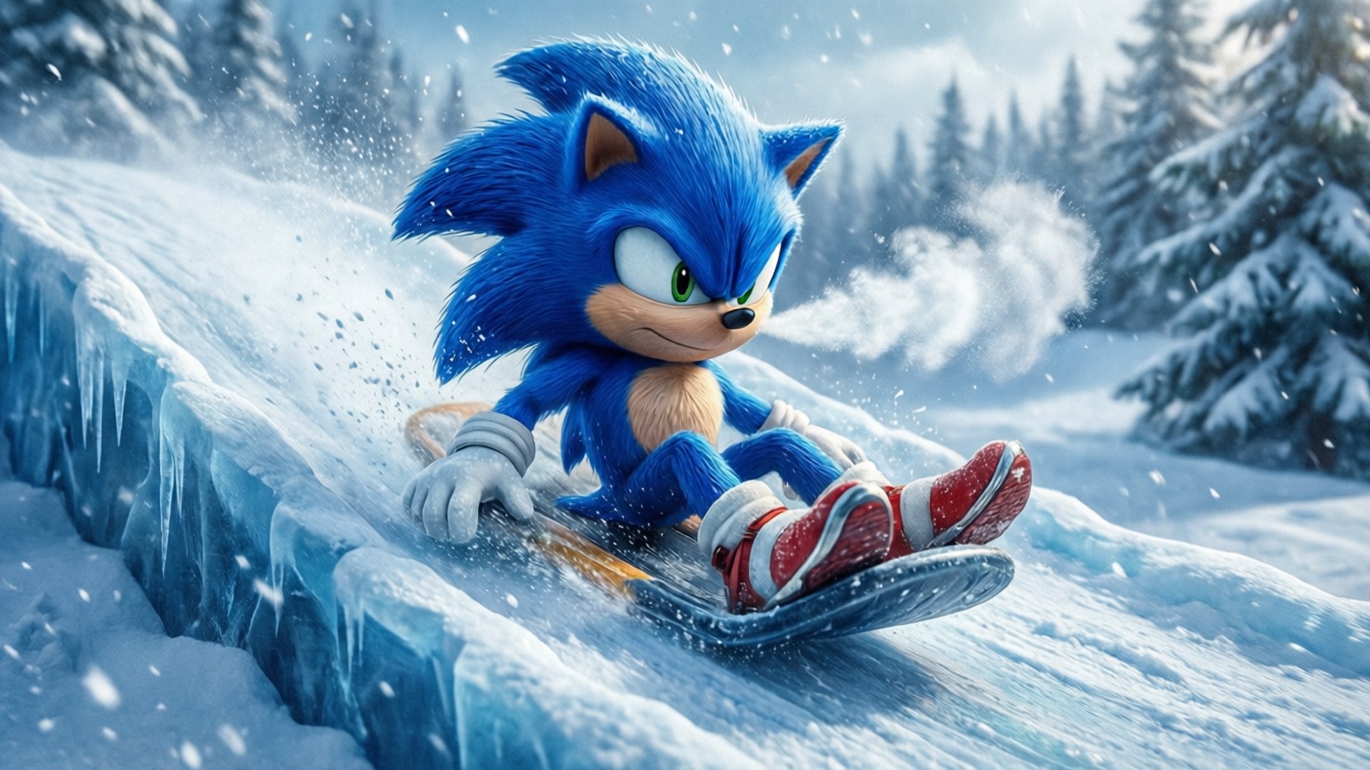 Sonic at Blizzard Wallpaper