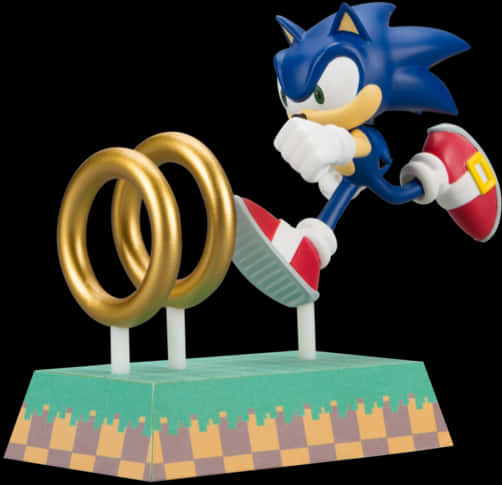 Sonic na Pigura na May Gintong Singsing Wallpaper