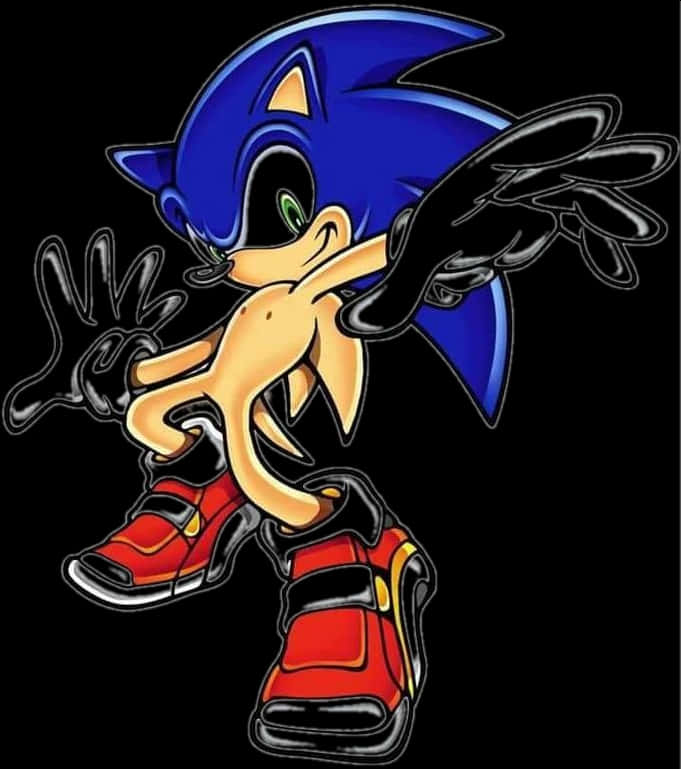 Sonic the Hedgehog Classic Pose Wallpaper
