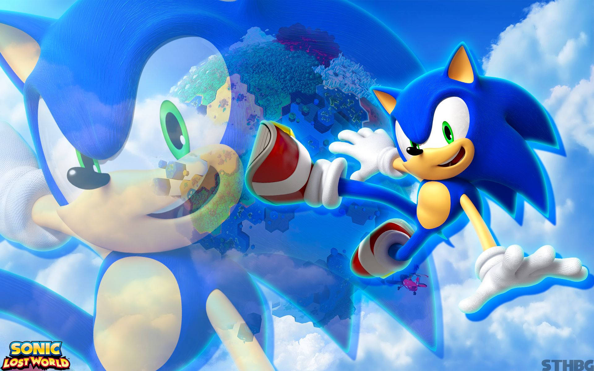Sonic the Hedgehog Nawala sa Isang Mahiwagang Mundo Wallpaper