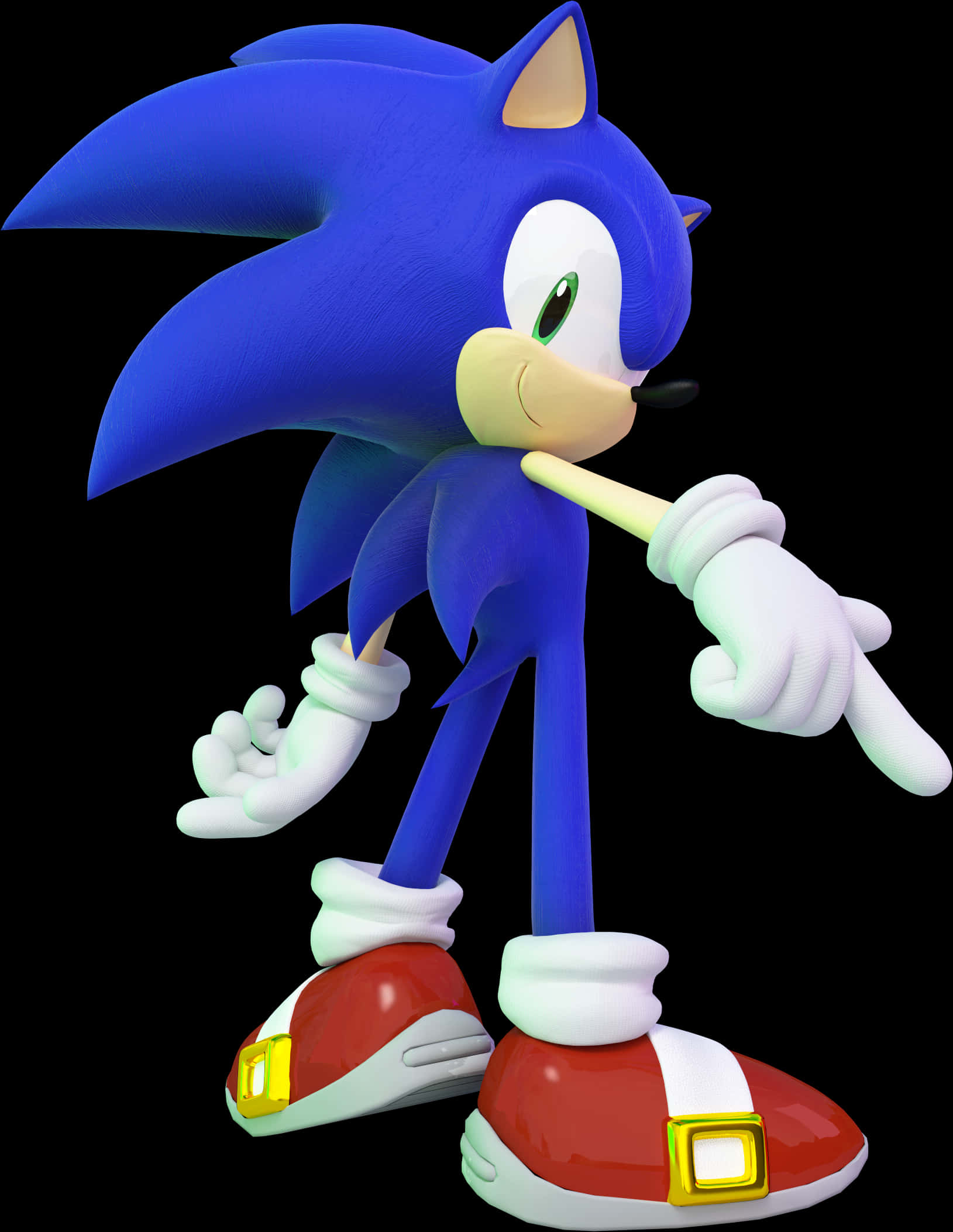 Sonic The Hedgehog - Pose ng Pag-iisip Wallpaper