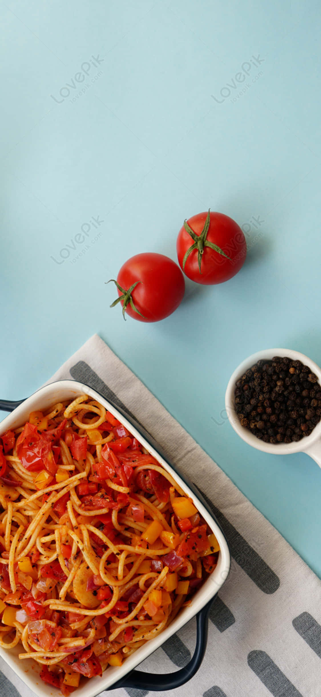 Spaghetti Casserole iPhone X Pasta Background Wallpaper
