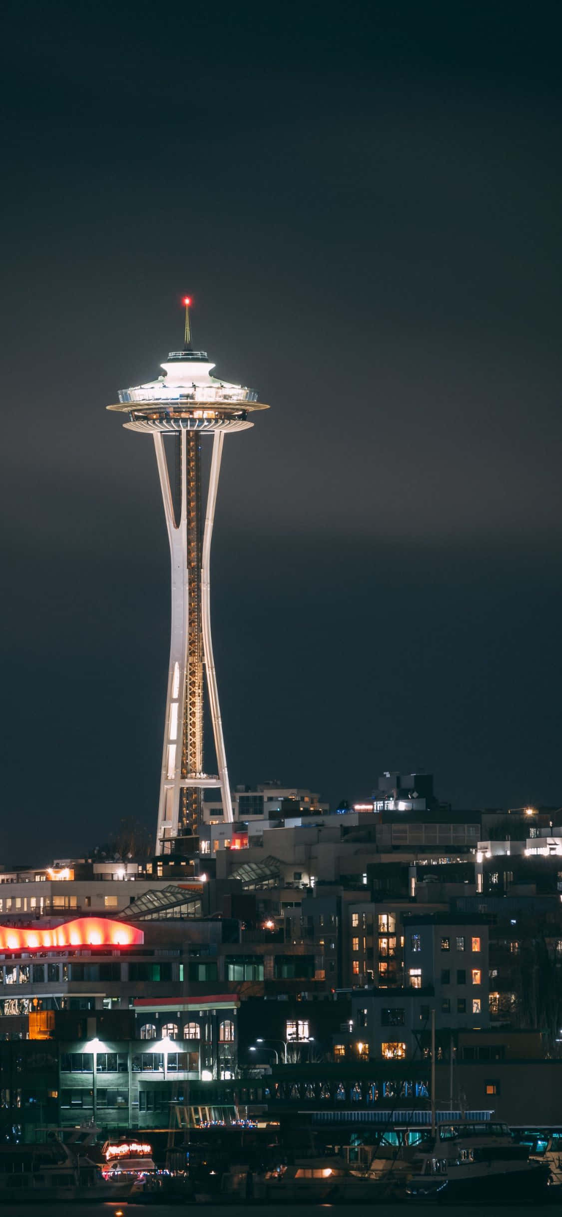 Napakagandang paglubog-lubog sa Seattle, na nagtatampok ng iPhone X Wallpaper