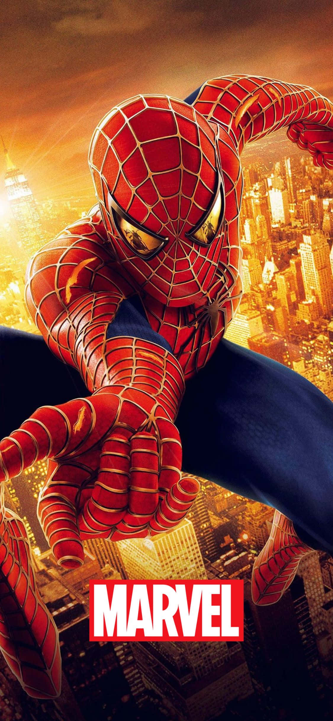 Spider-Man 2 Poster iPhone XS Marvel Background Wallpaper