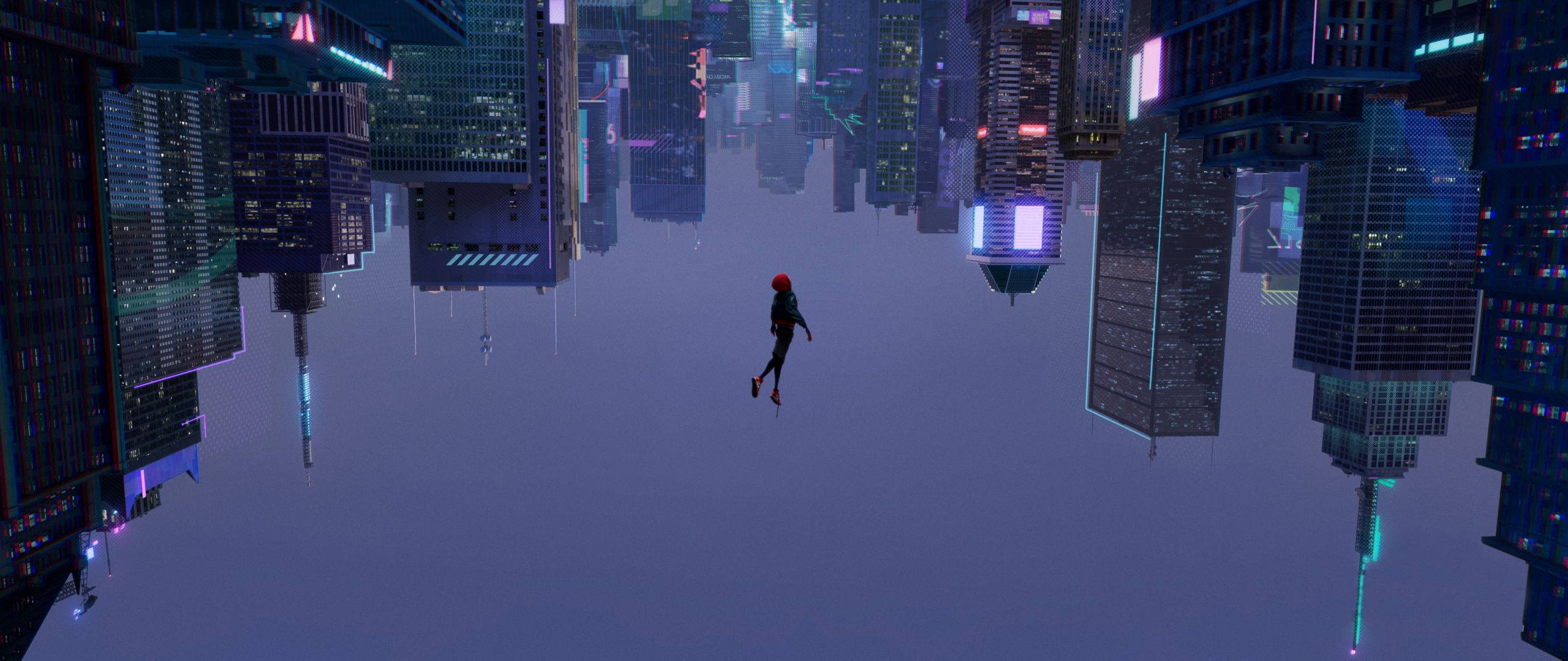 Spiderman na malayang pagbagsak sa abyss Wallpaper