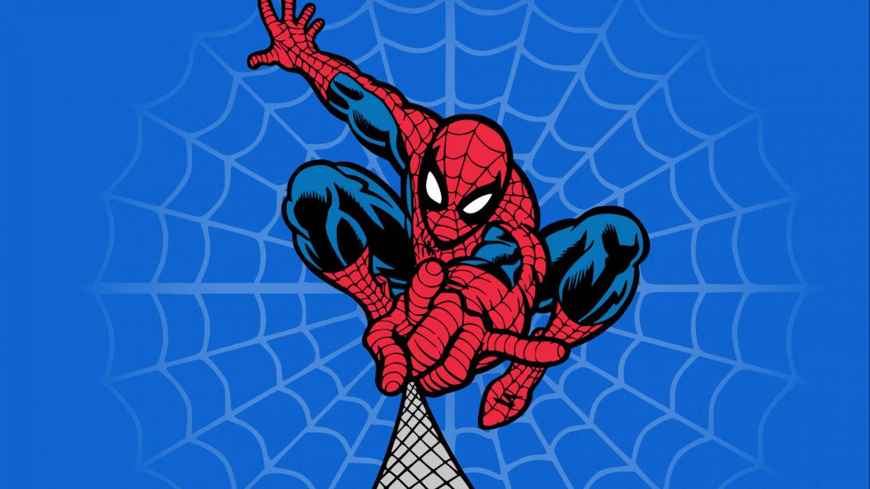 Spiderman na sumasayaw sa hangin Wallpaper