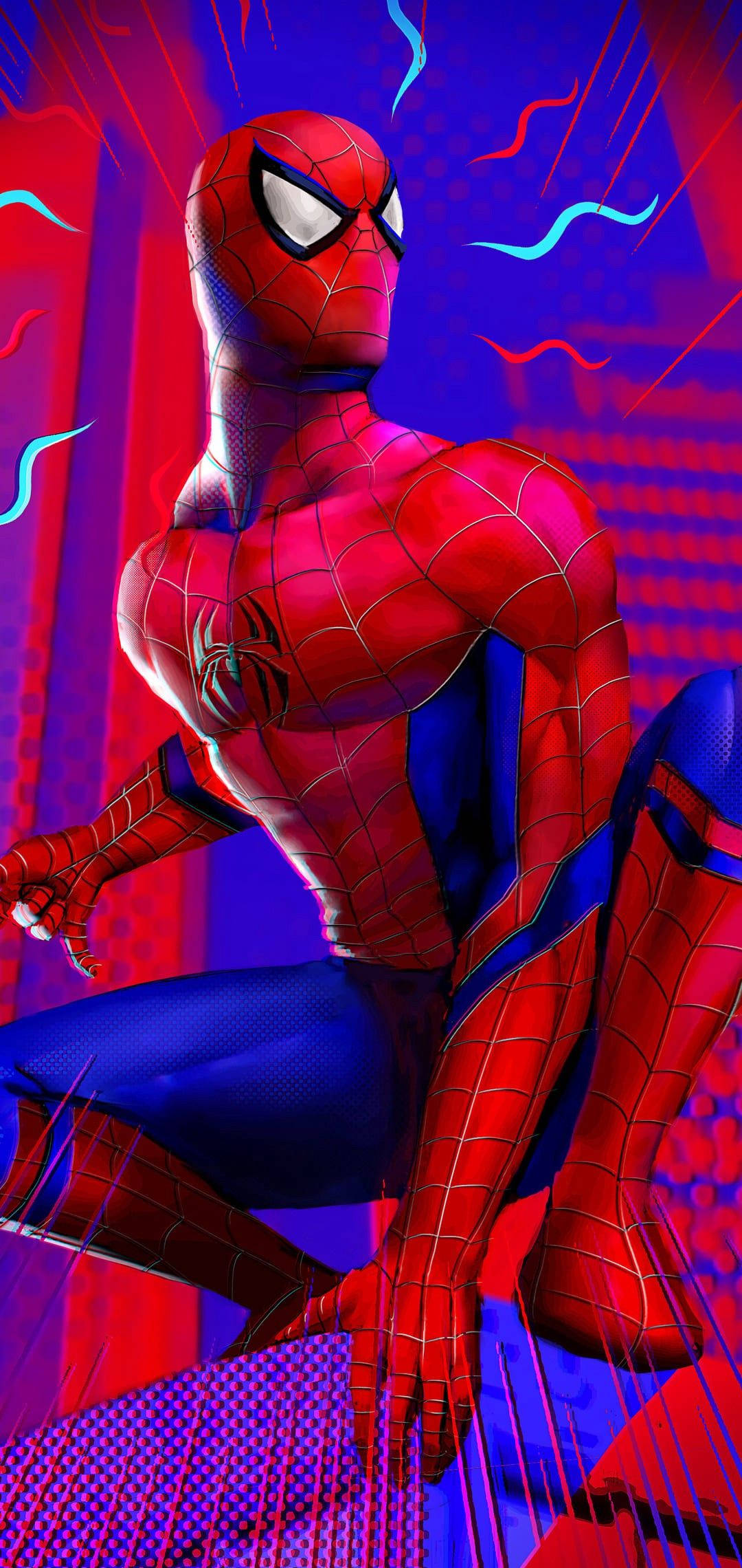 Spiderman nagpapahinga mula sa pagliligtas ng mundo Wallpaper