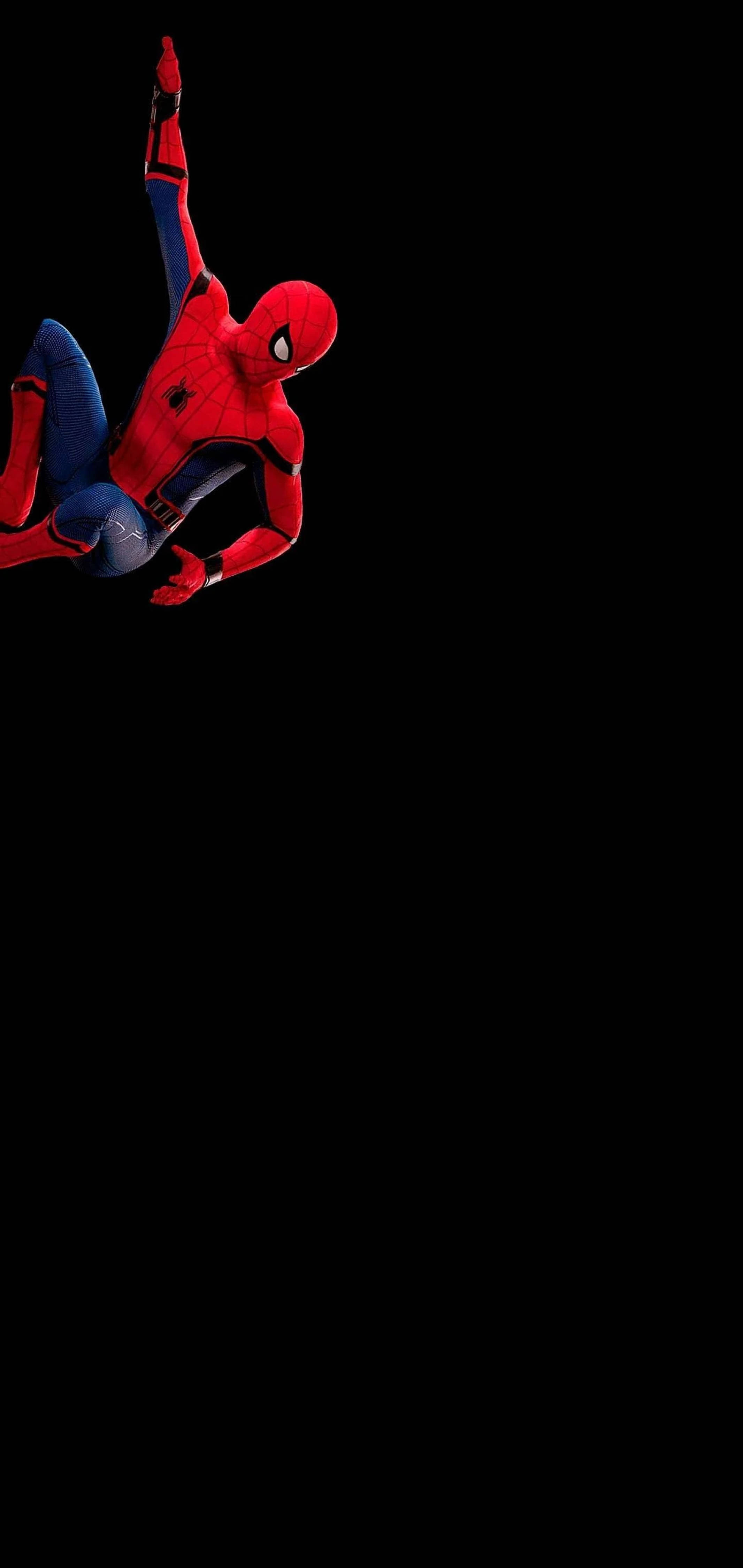 Spiderman Sa Itim na Punch Hole 4K Wallpaper