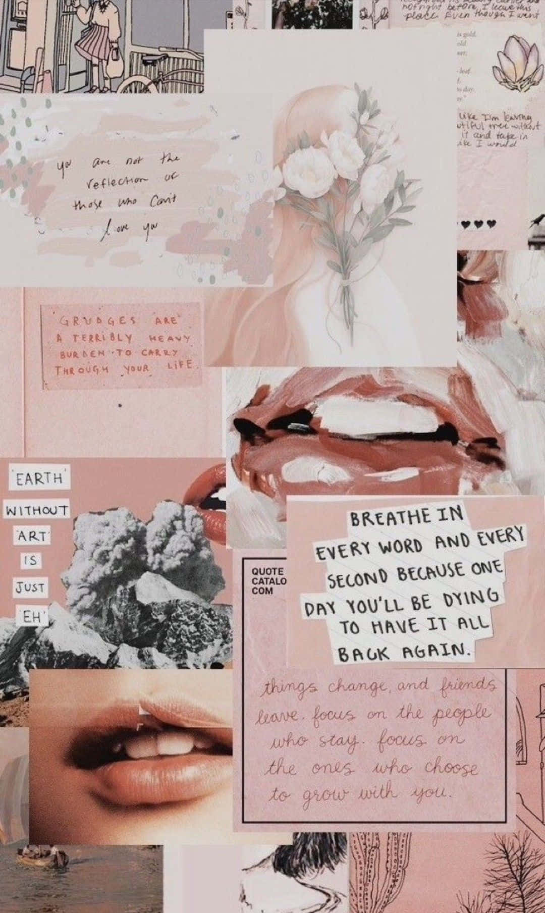 Sining ng Sining - Aesthetic Collage Background Wallpaper