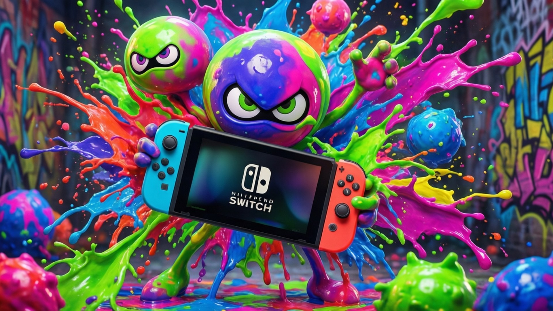 Splatoon Labanan ng Tinta Wallpaper