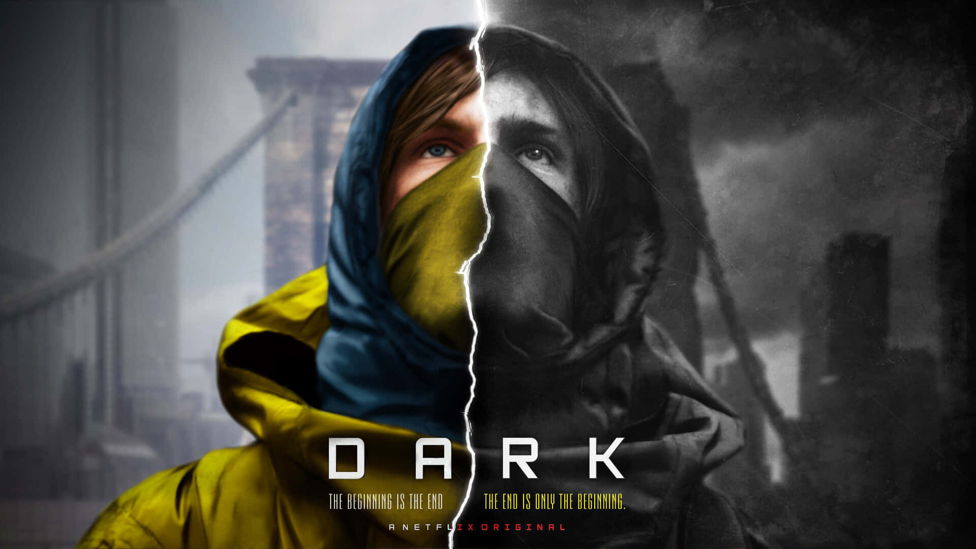 Split Poster Ng Dark Netflix Original Series Wallpaper