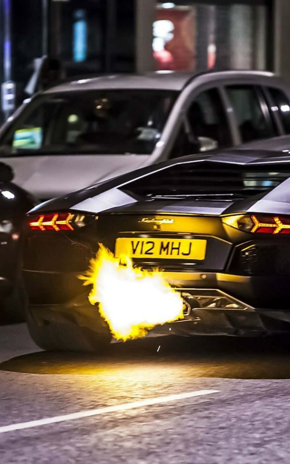 Sports Car Sa Daan Lamborghini Phone Wallpaper