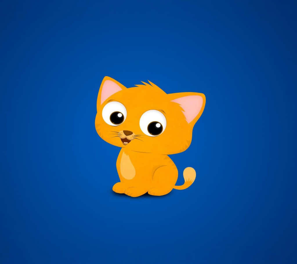 "Squeaky Clean - Isang Cartoon Cat na Naliligo" Wallpaper