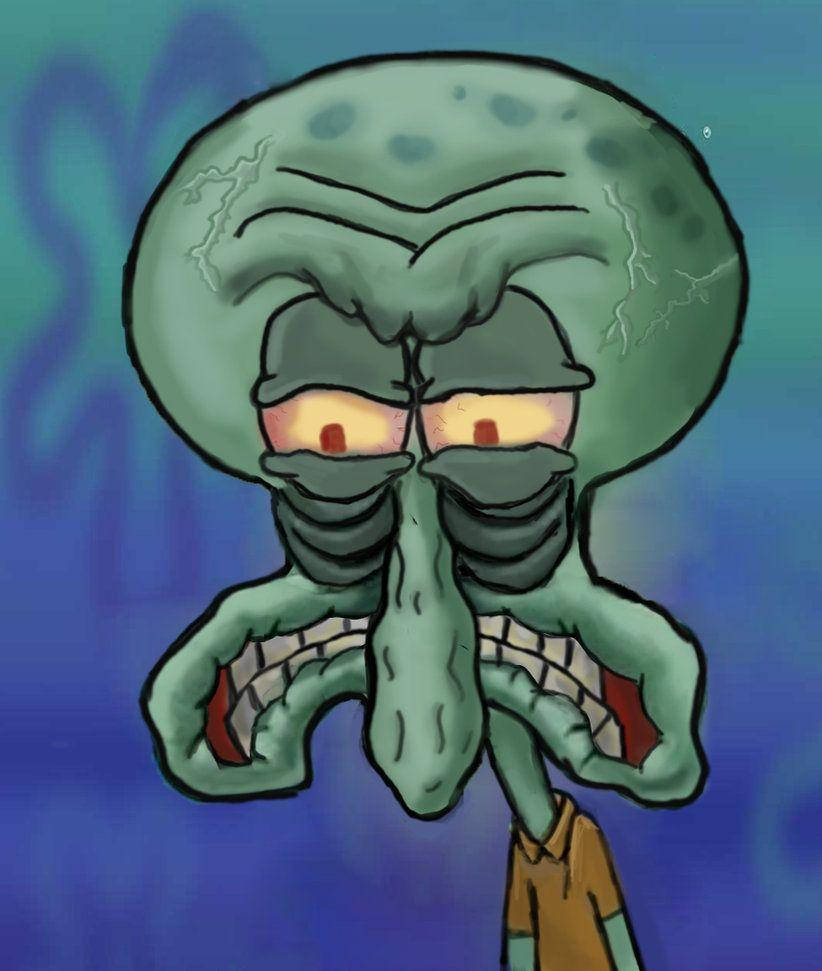Squidward Tentacles Galit na Galit Wallpaper
