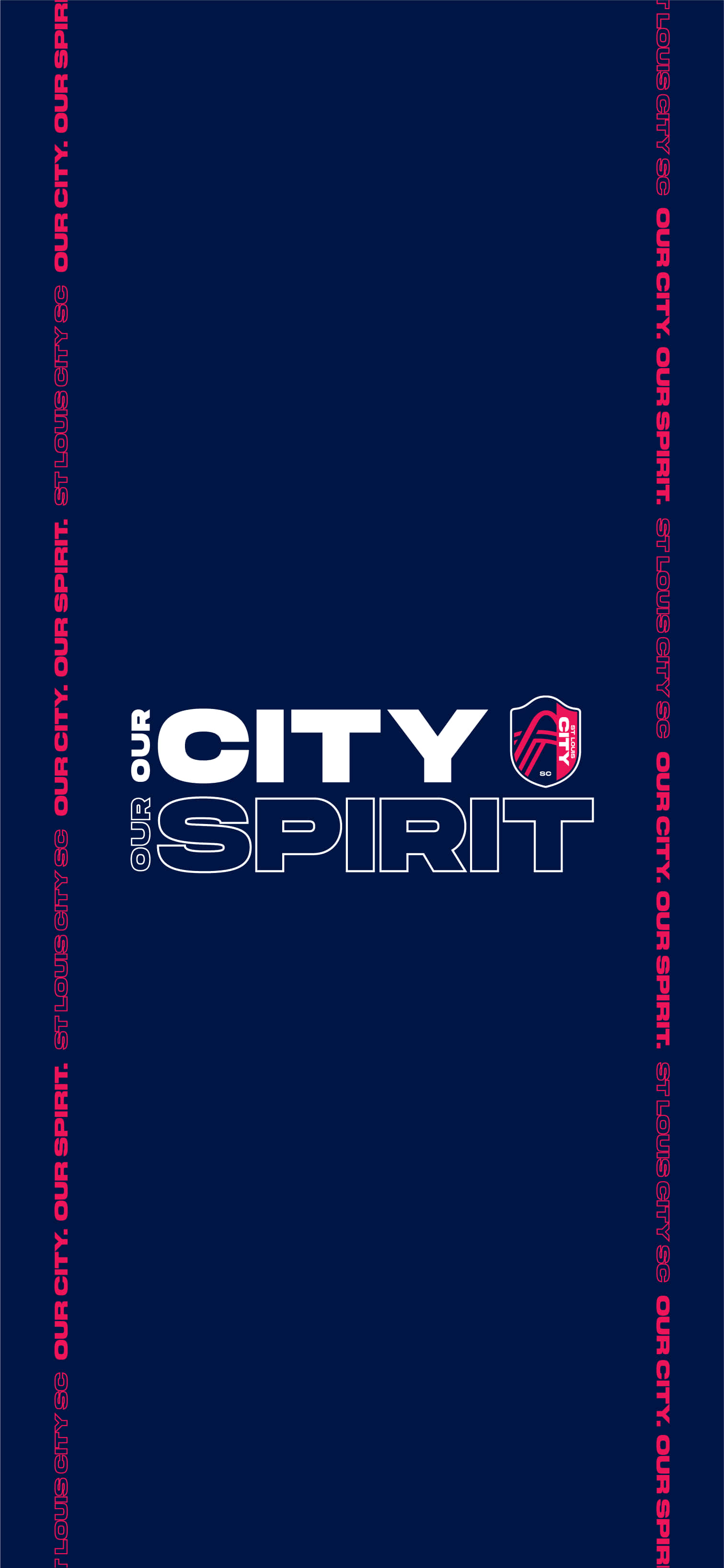 St. Louis City SC Ang Aming Lungsod Aming Diwa Madilim Asul Wallpaper