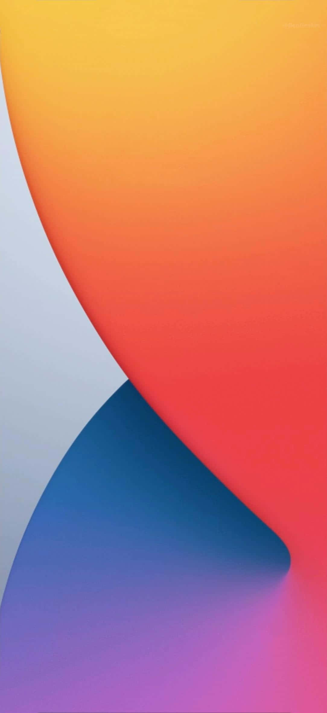 Standard Colorful Abstract iOS 14 Wallpaper