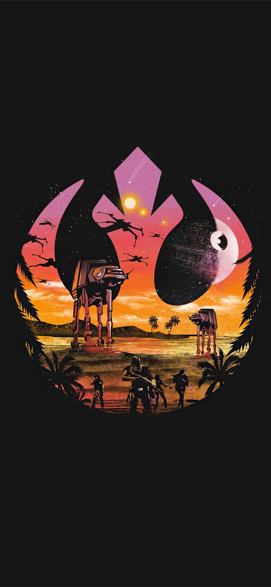 Disenyo ng T-shirt ng Star Wars Rogue One Wallpaper