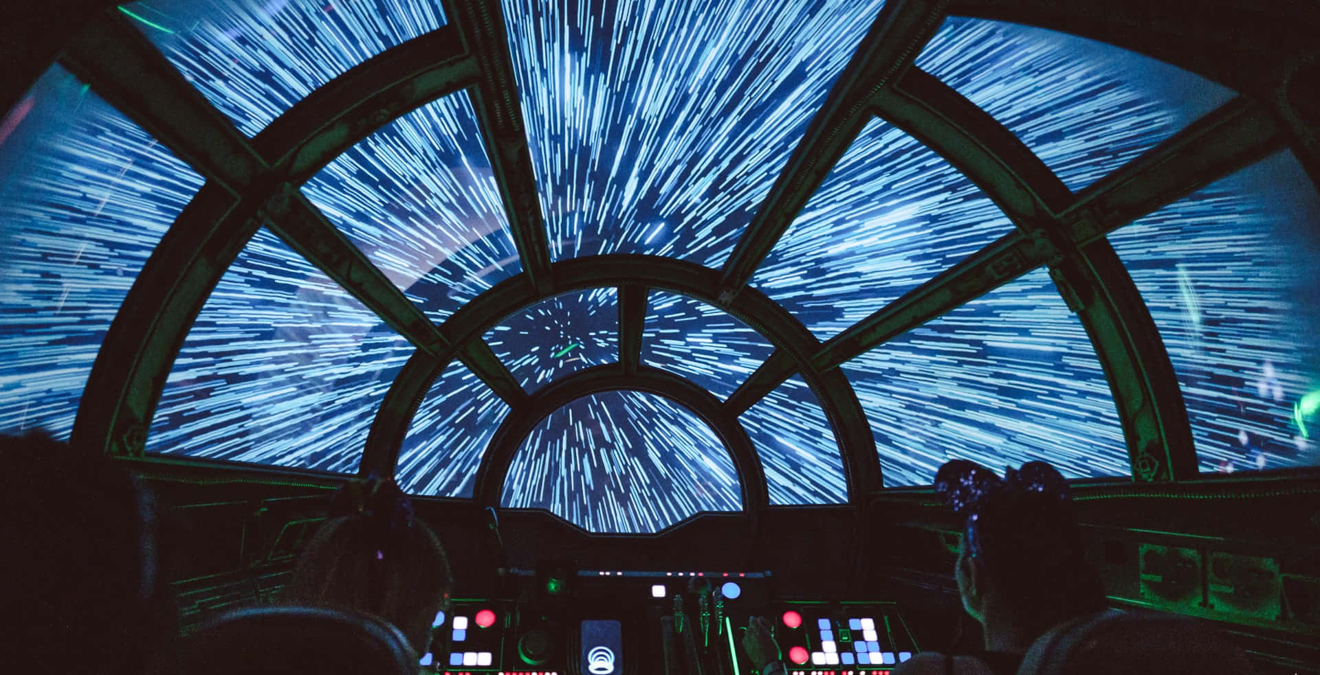 Star Wars Zoom Background Millennium Falcon na Naglalakbay sa Kalawakan Wallpaper
