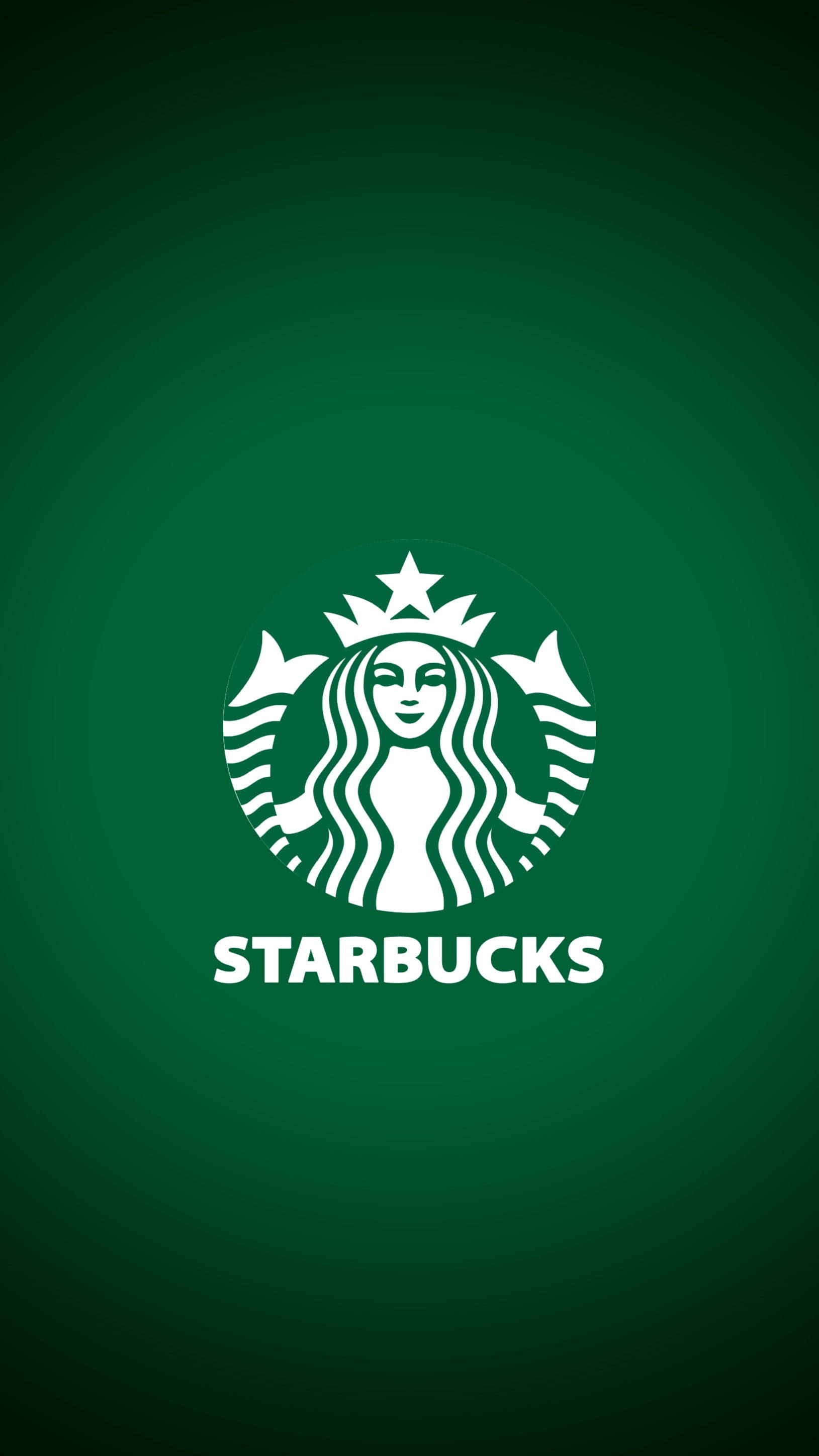 Starbucks iPhone na Dark Green Wallpaper