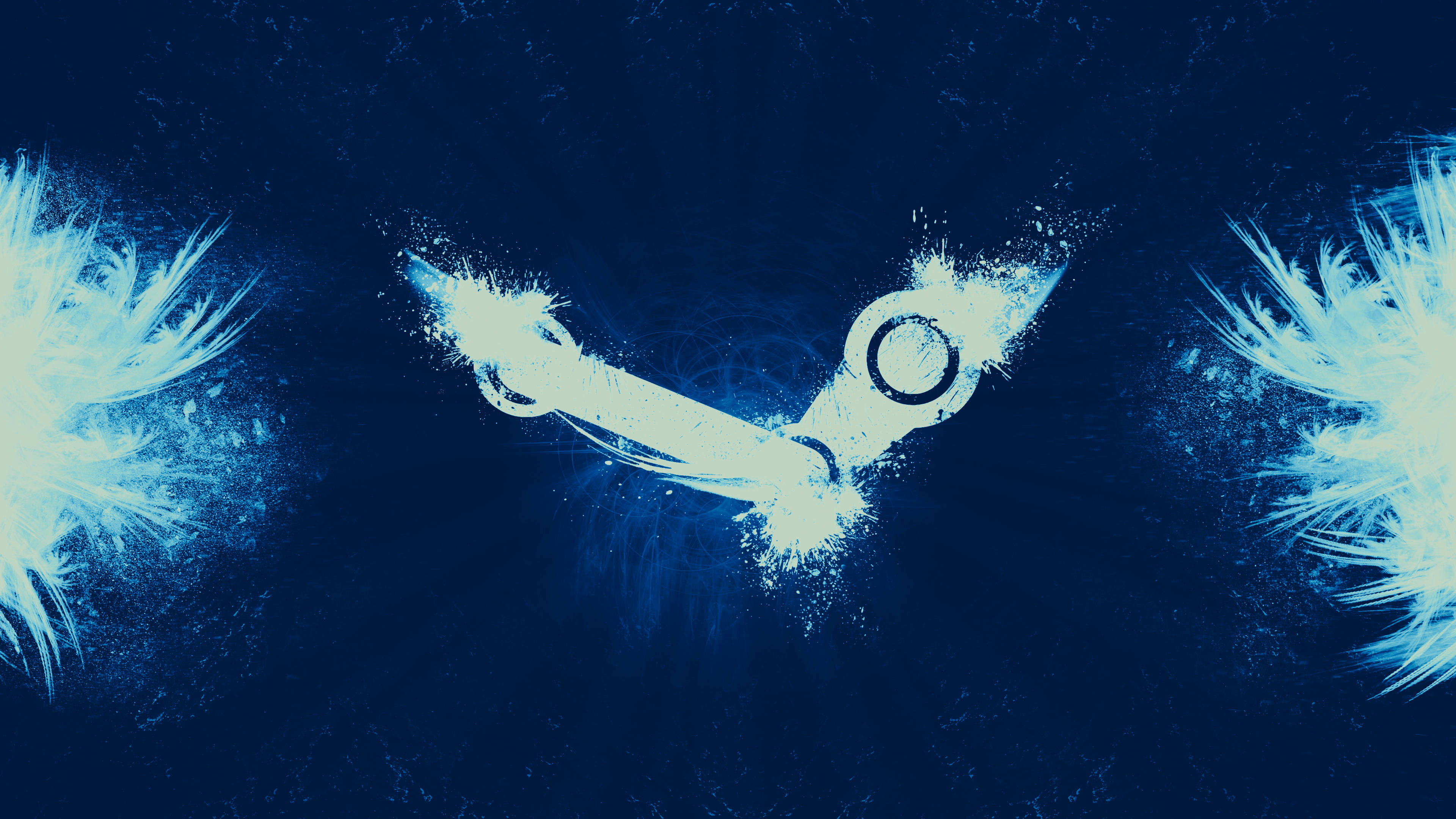 Steam Logo sa 4K Quality Wallpaper