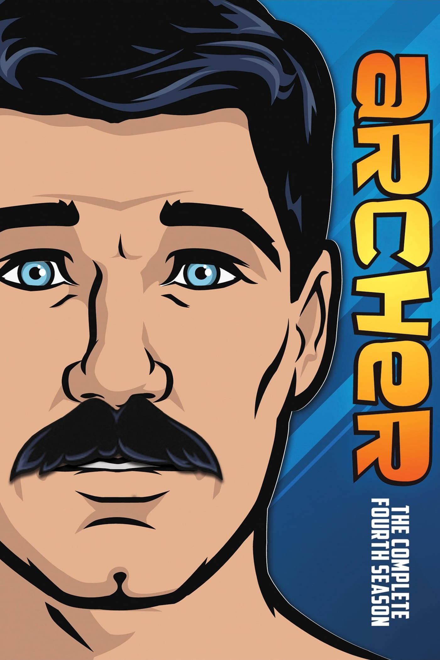 Sterling Archer handa na sa aksyon - Poster ng DVD ng Archer Season 4 Wallpaper