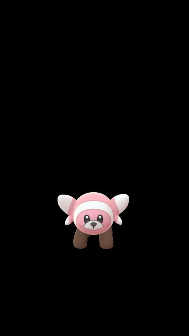 Stufful sa Itim na Background Wallpaper