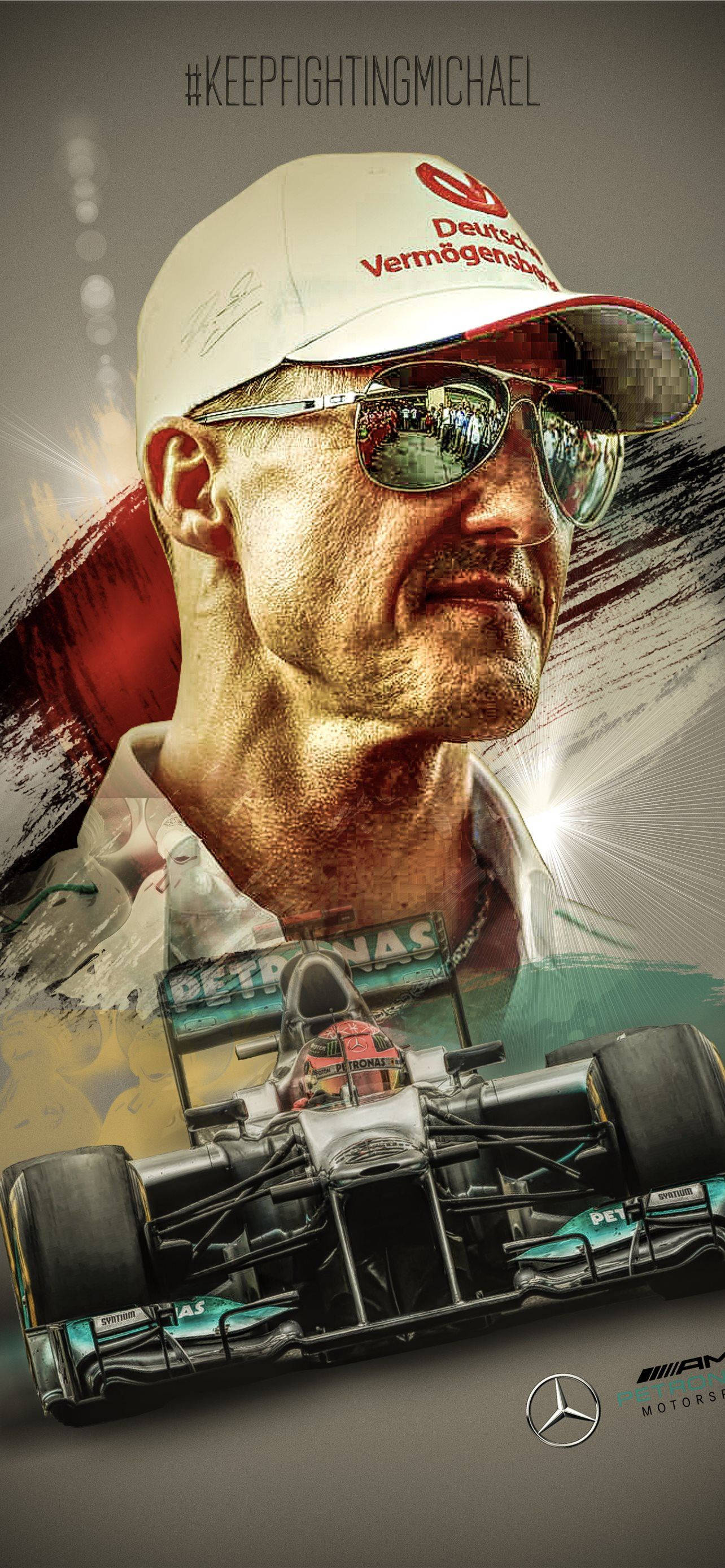 Stunning Michael Schumacher Telepono Wallpaper