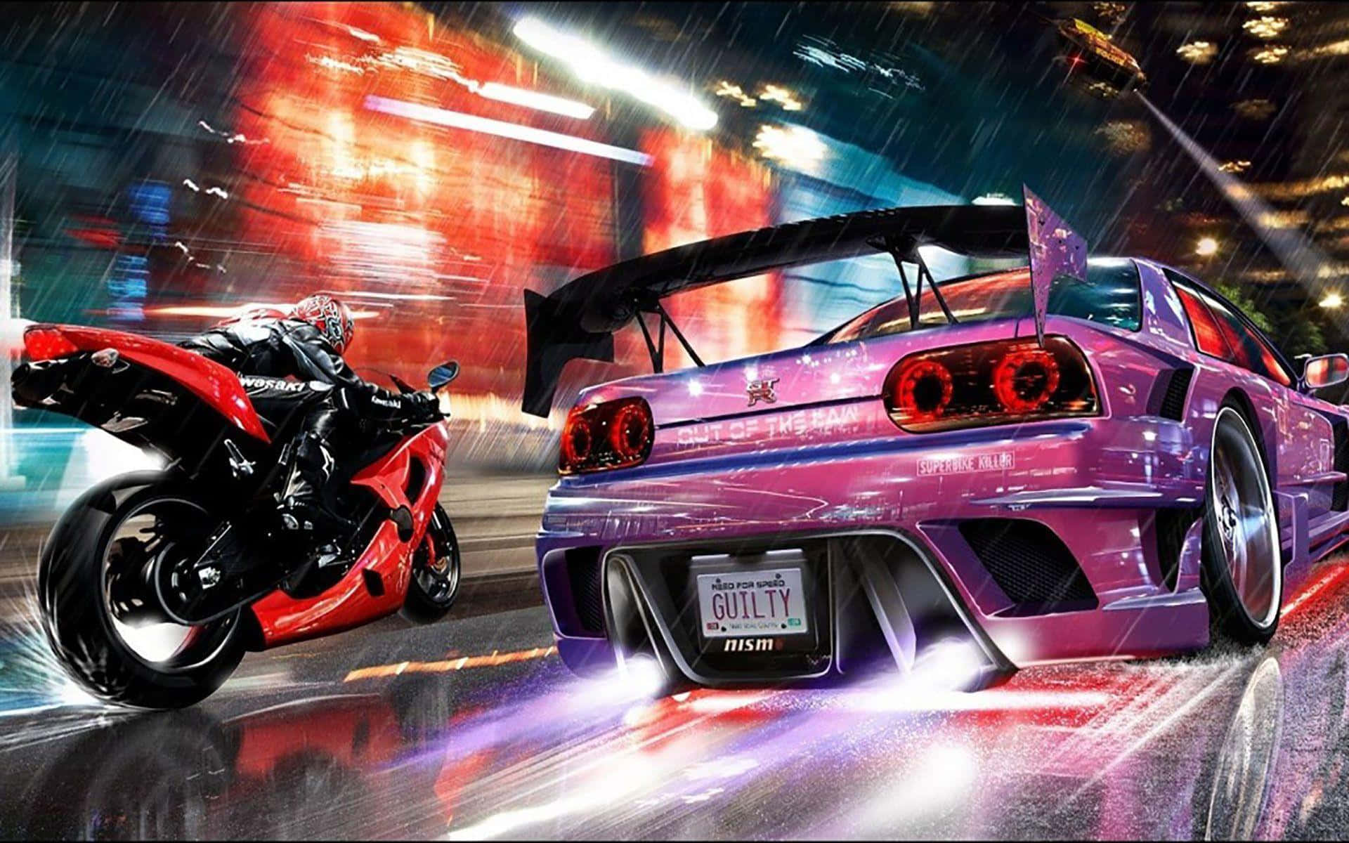 Stunning Modified Car Showcasing Its Unique Style and Performance Wallpaper
