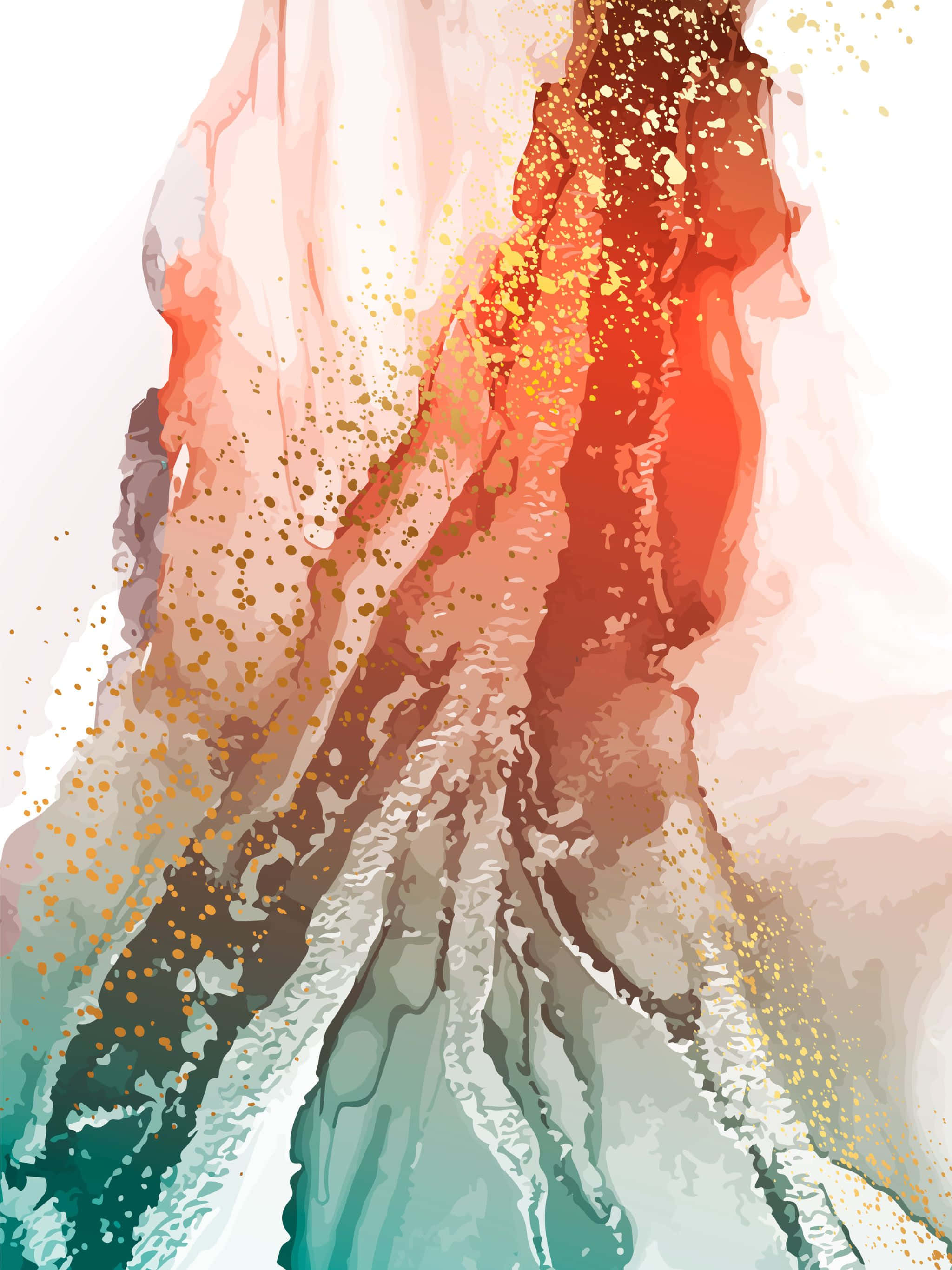 Nakamamanghang tanawin ng labas na lawa sa bundok Wallpaper