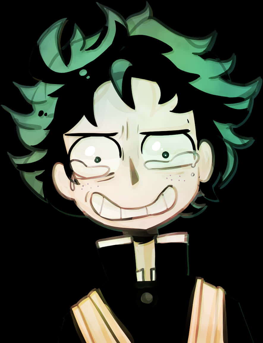 Stylized na Larawan ni Deku Wallpaper