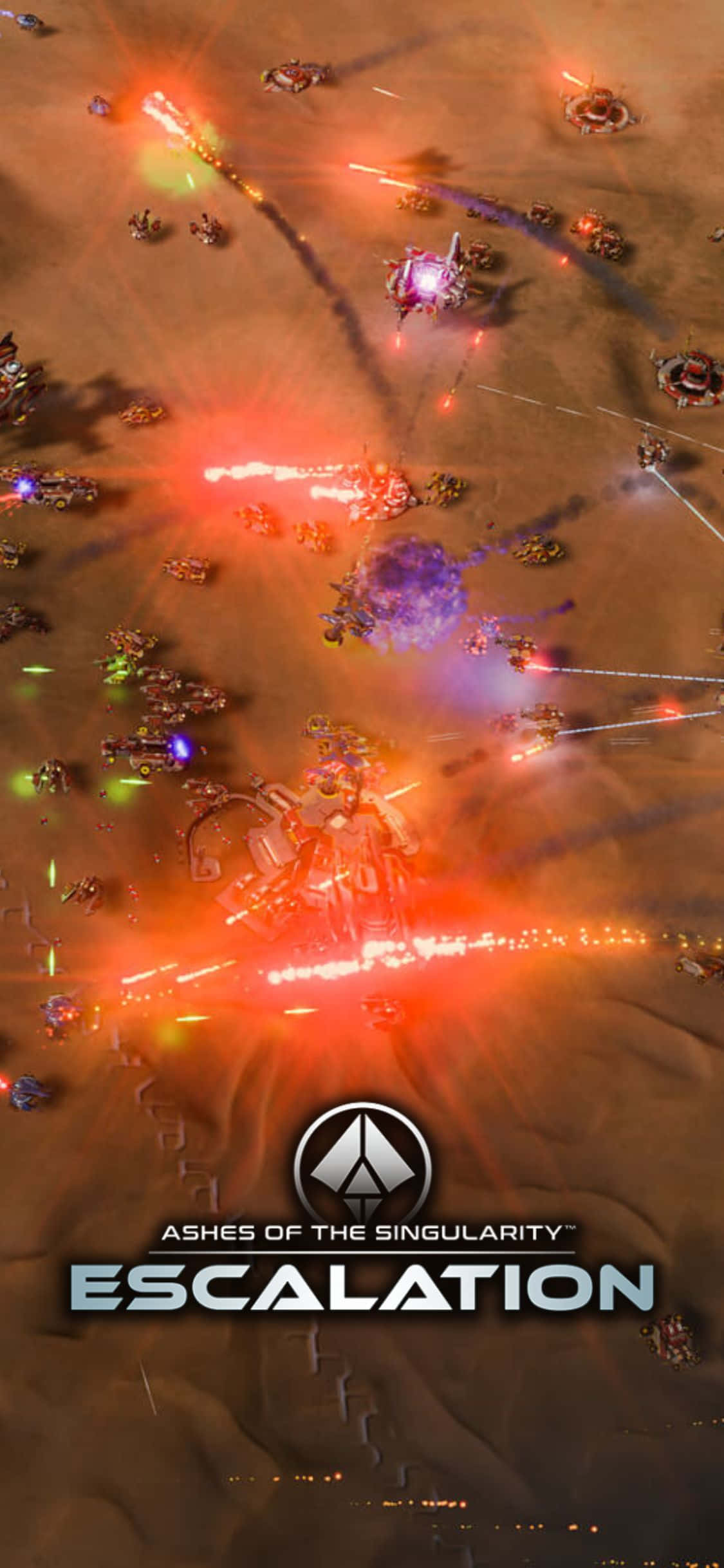 Subukin ang Iyong Kakayahan Gamit ang iPhone X sa Ashes Of The Singularity Escalation Wallpaper
