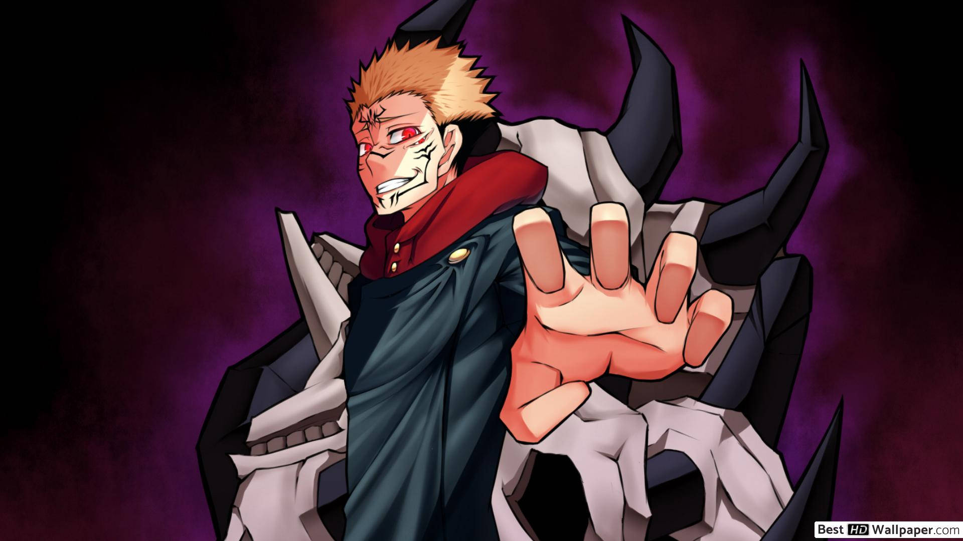Sukuna, ang Hari ng mga Sumpa, mula sa Jujutsu Kaisen Wallpaper