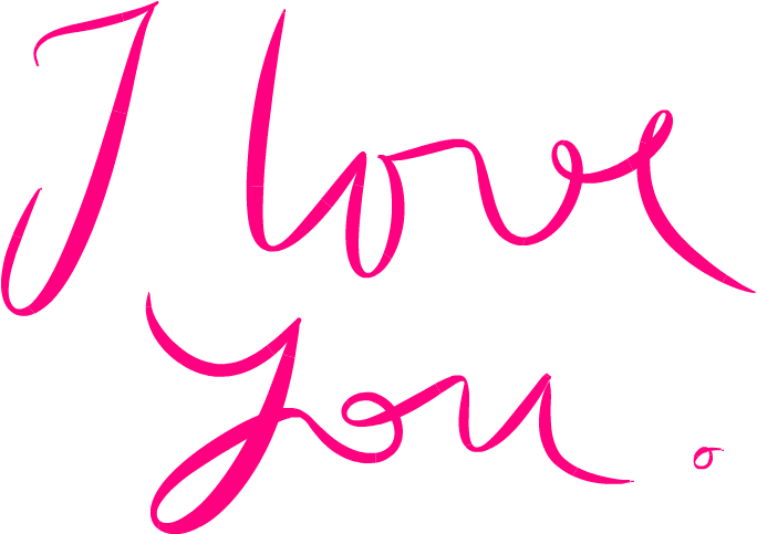 Sulat-kamay na I Love You Wallpaper