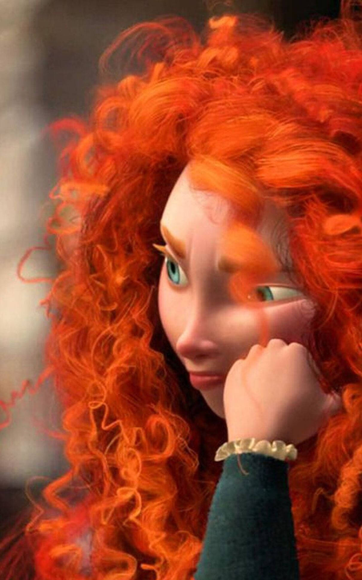 Nagtatampo Prinsesa Merida Phone Wallpaper