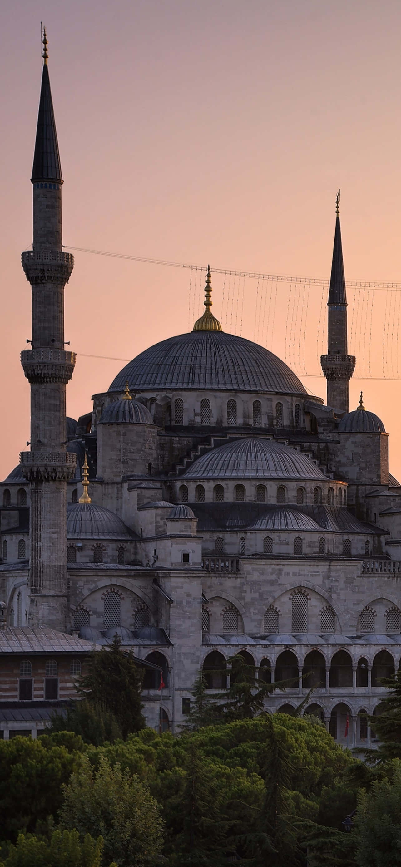 Sultan Ahmed Mosque iPhone Sunset Wallpaper