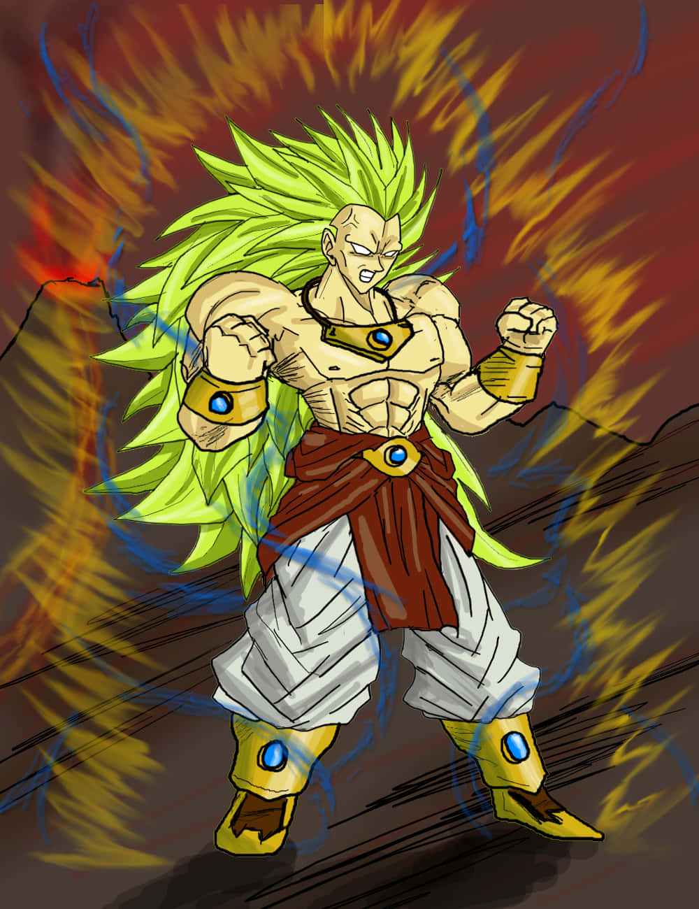 Sumali sa Epikong Labanan sa Pagitan nina Goku at Broly sa Dragon Ball Super! Wallpaper