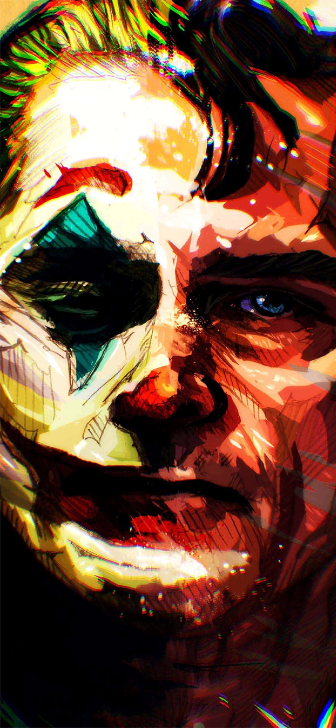 Sumali sa Madness kasama itong Bold & Vibrant Joker Poster Wallpaper