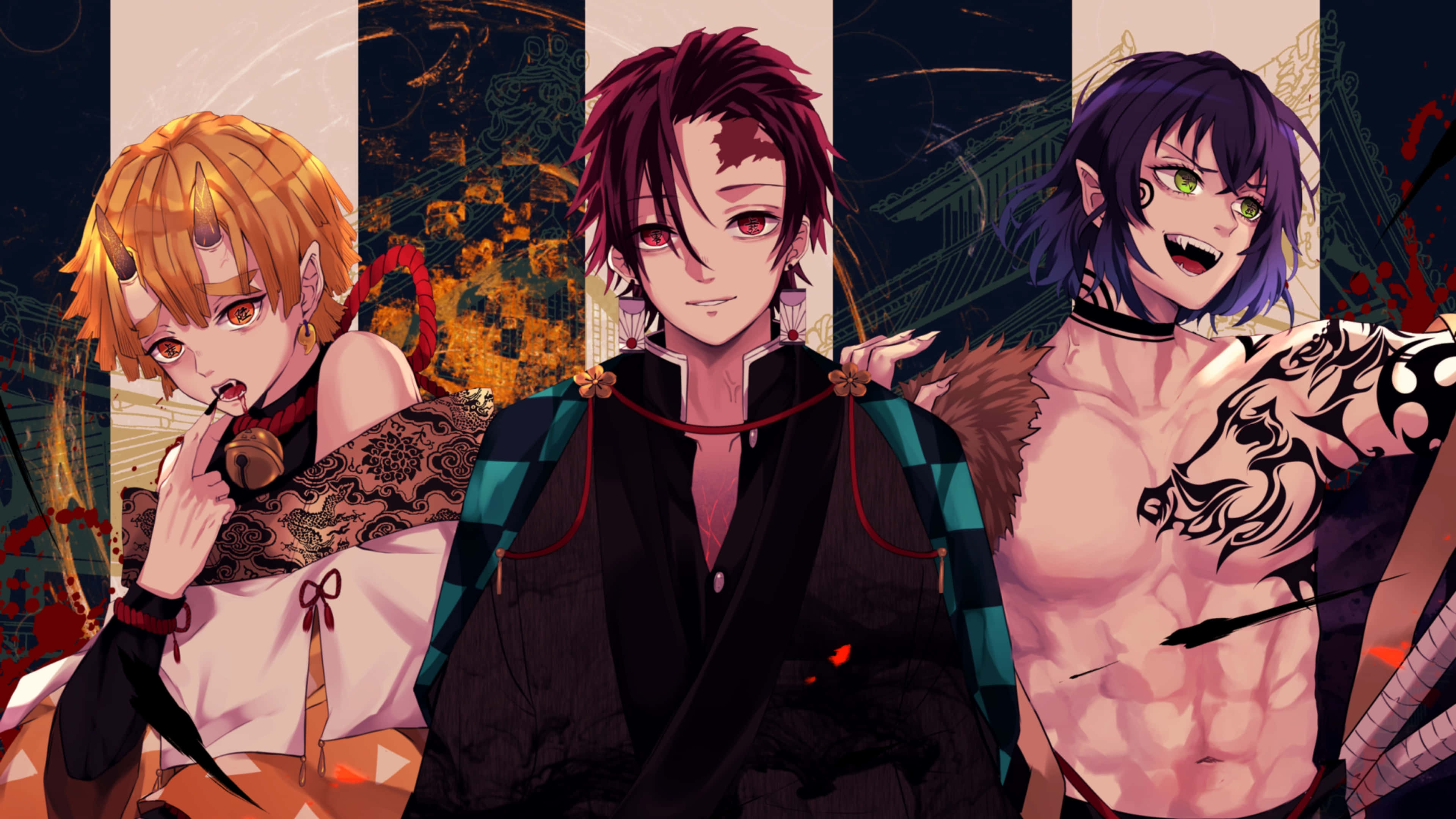 Sumali si Tanjiro at ang Demon Slayer Corps sa kanilang laban upang protektahan ang sangkatauhan! Wallpaper