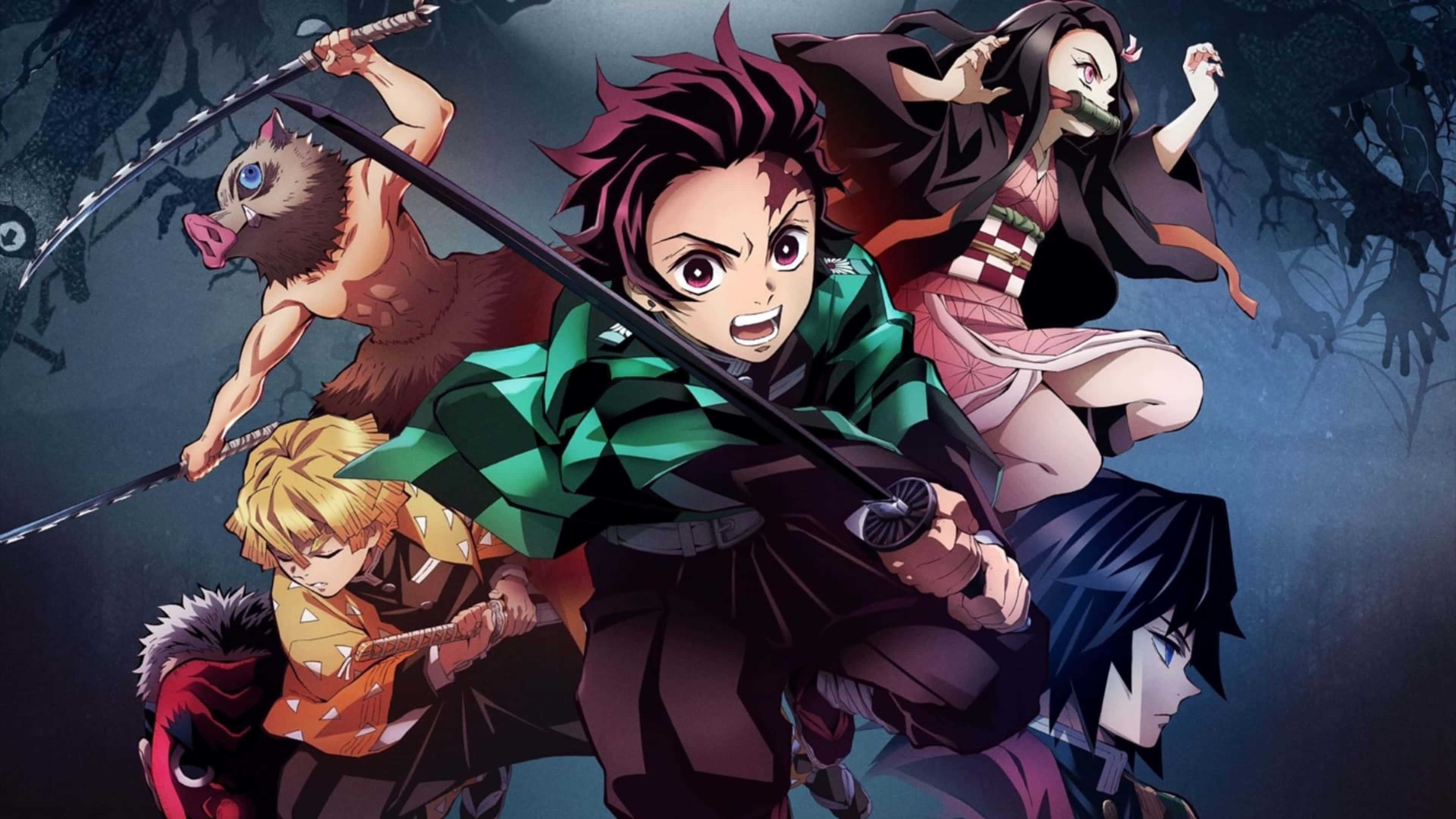 Sumama sa paglalakbay kasama si Demon Slayer Tanjiro Kamado. Wallpaper