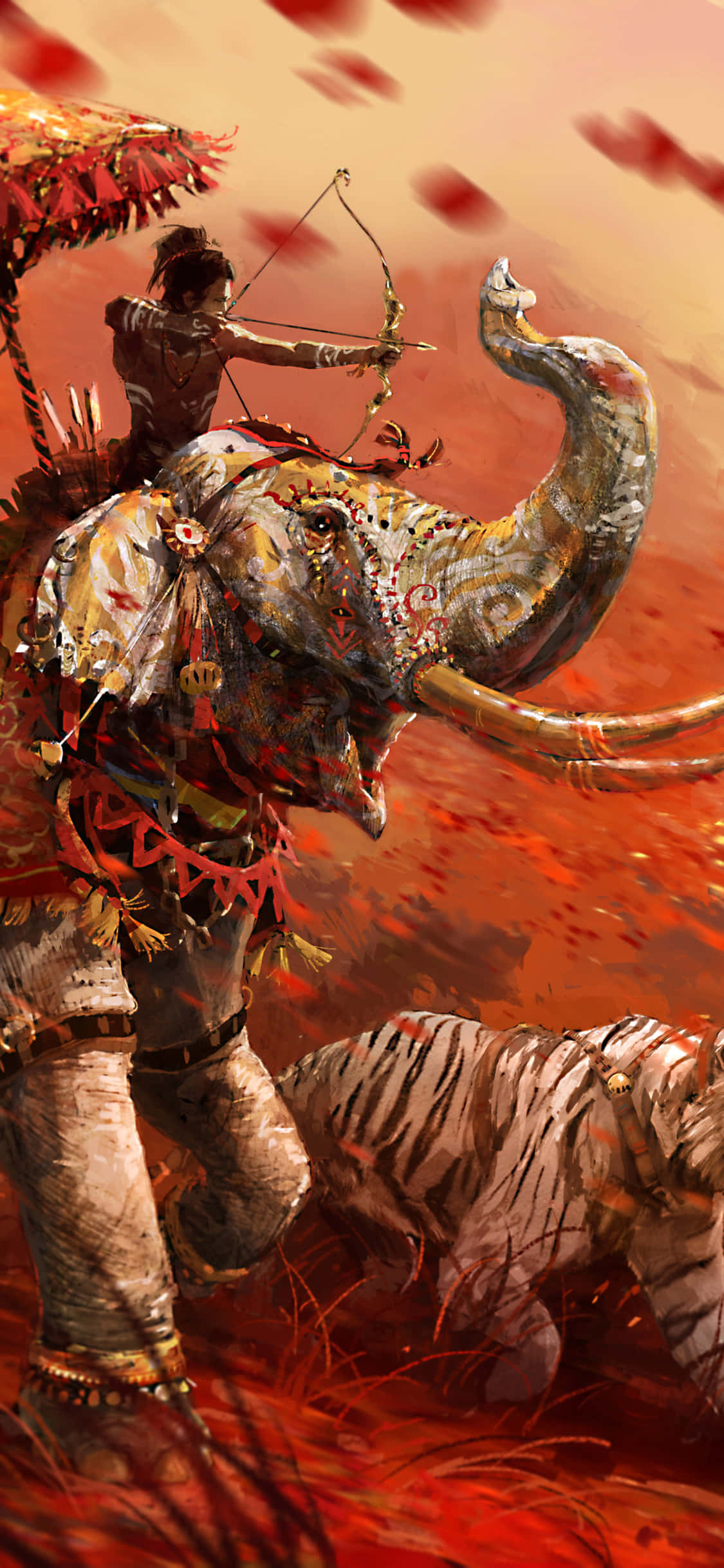 Sumisid sa isang pakikipagsapalaran kasama ang Far Cry 4 sa iyong iPhone Xs Wallpaper