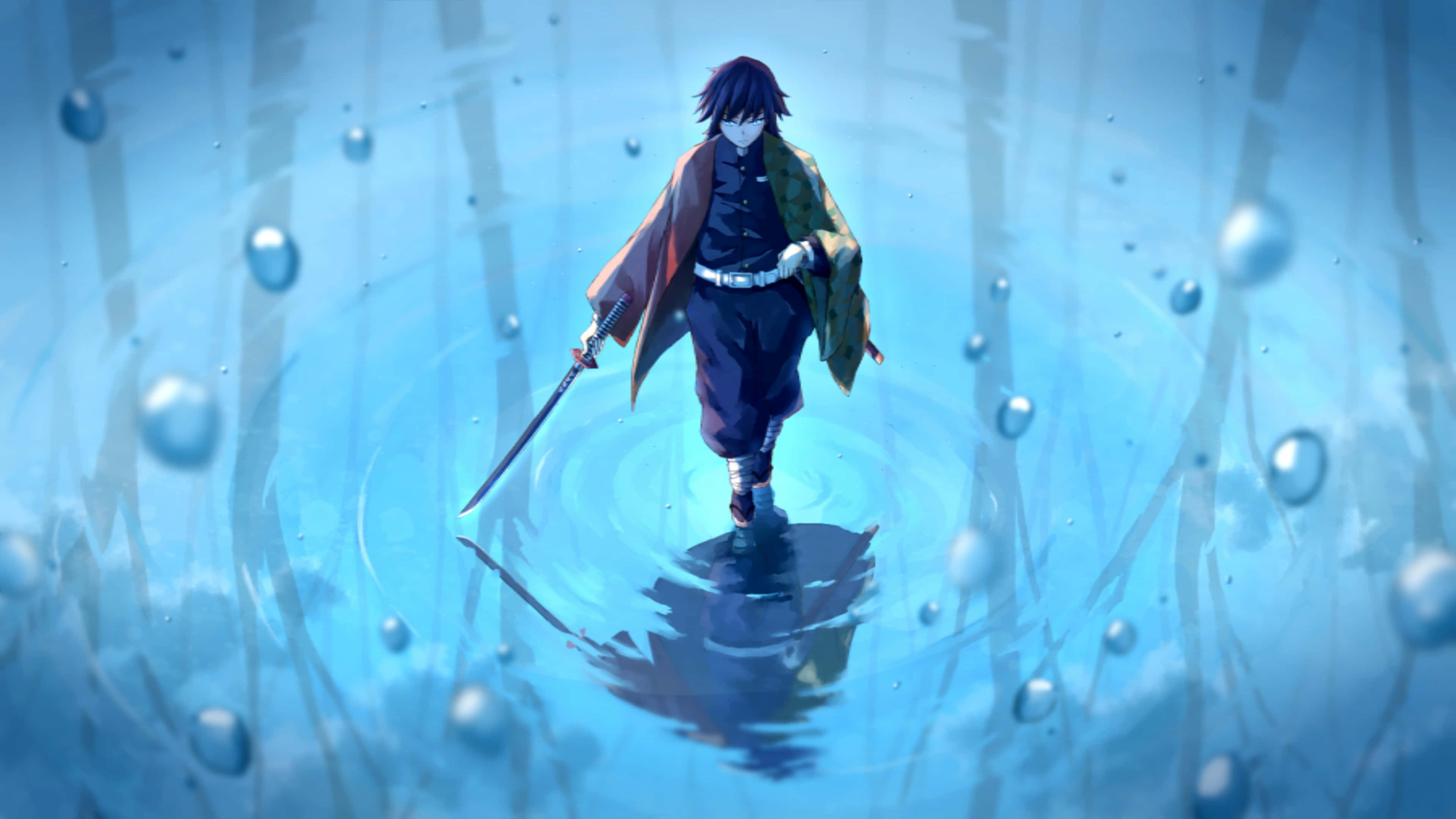 Sumisidong si Tanjiro sa Demon Slayer 4K! Wallpaper