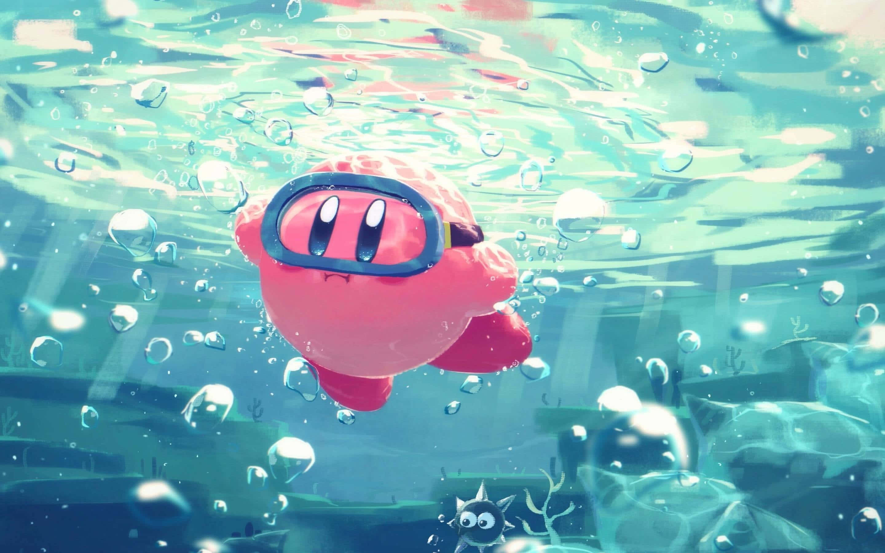Sumisikat si Kirby sa Kanyang Bagong Pakikipagsapalaran Wallpaper