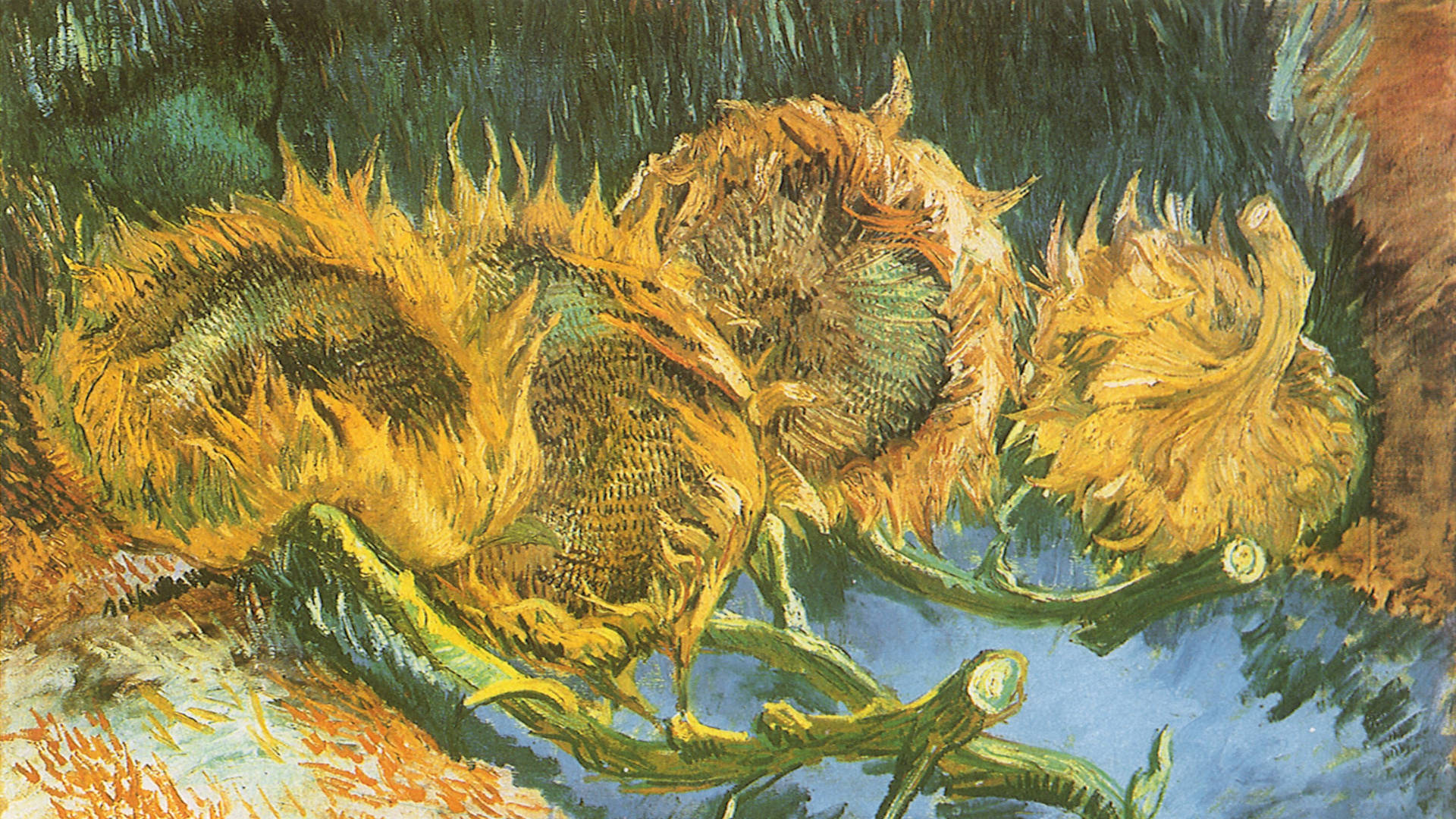 Sunflower ni Van Gogh Wallpaper
