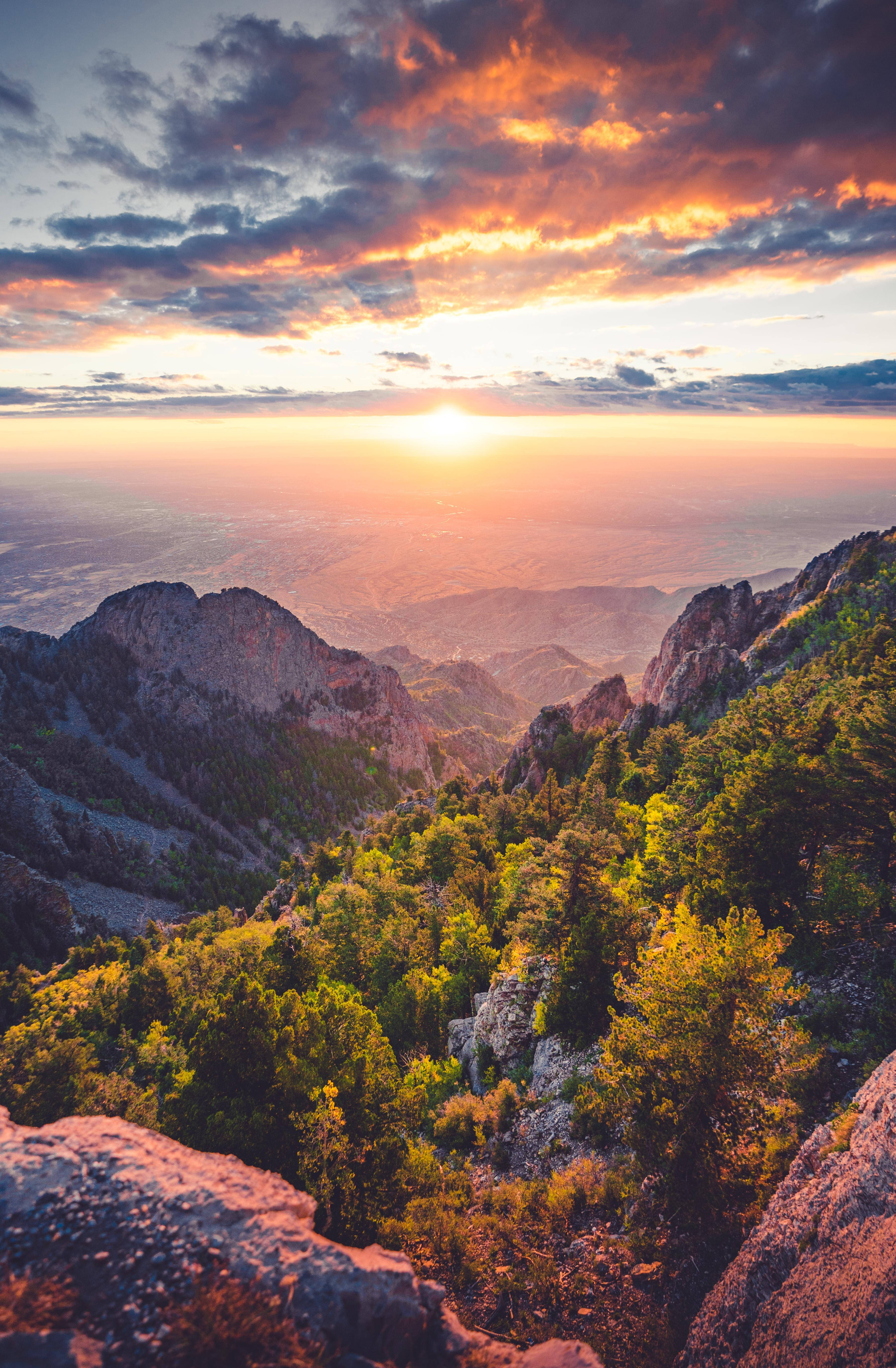 Sunset Cloud Mountain iPhone Wallpaper